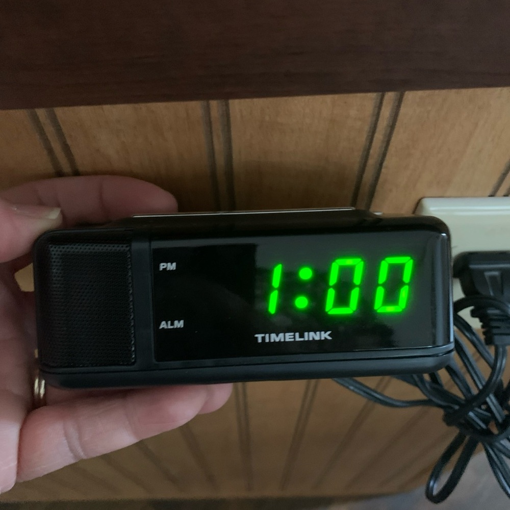 Vintage Timelink Black Digital Alarm Clock